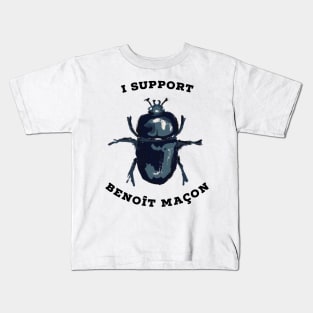 I support Benoît Maçon and his beetle wife Kids T-Shirt